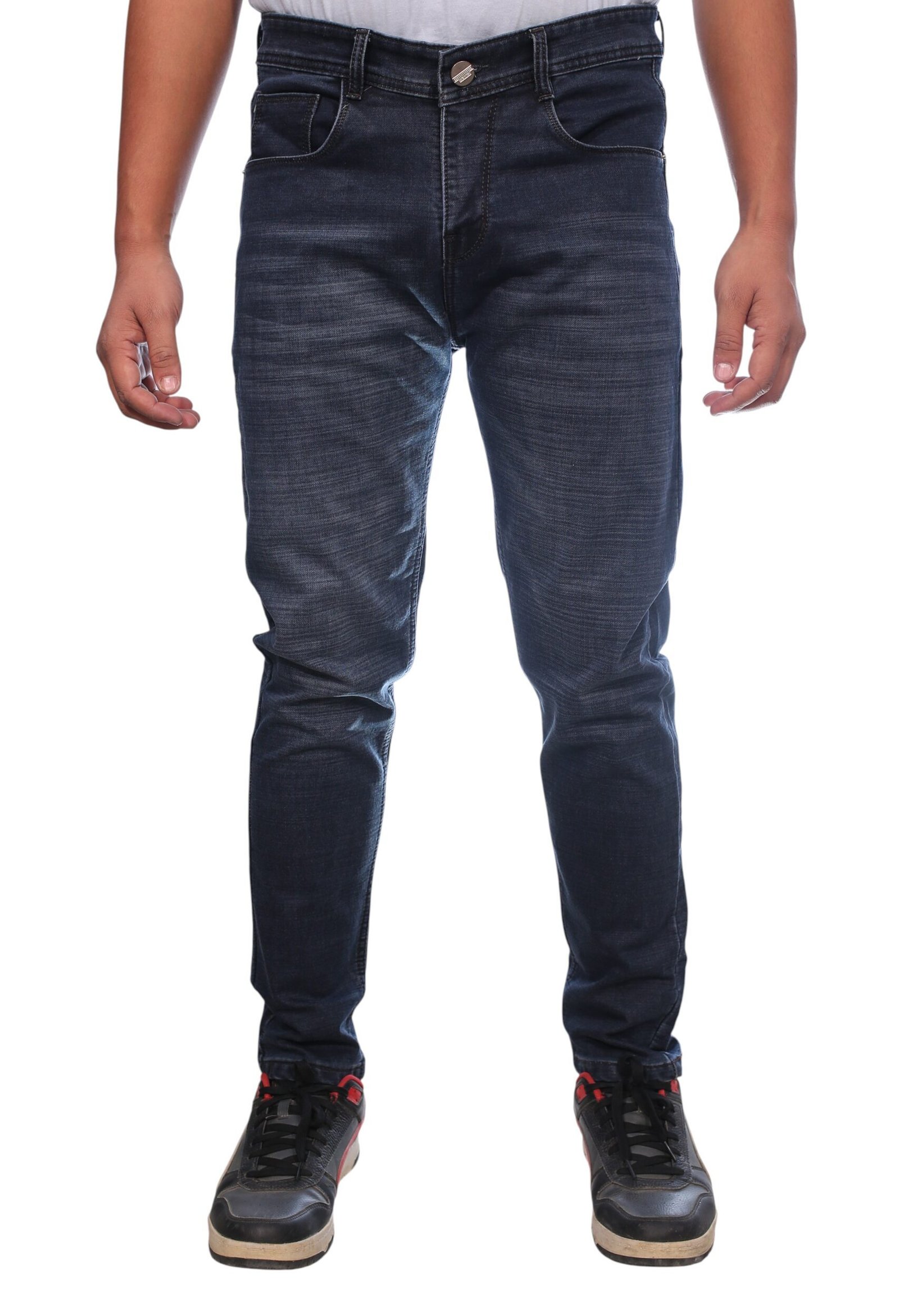 Slim Fit Dark Blue Stretch Jeans