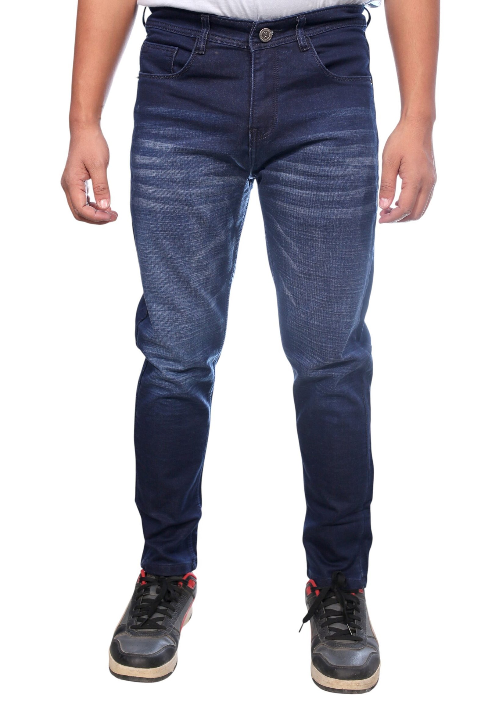 Slim Fit Navy Blue Stretch Jeans