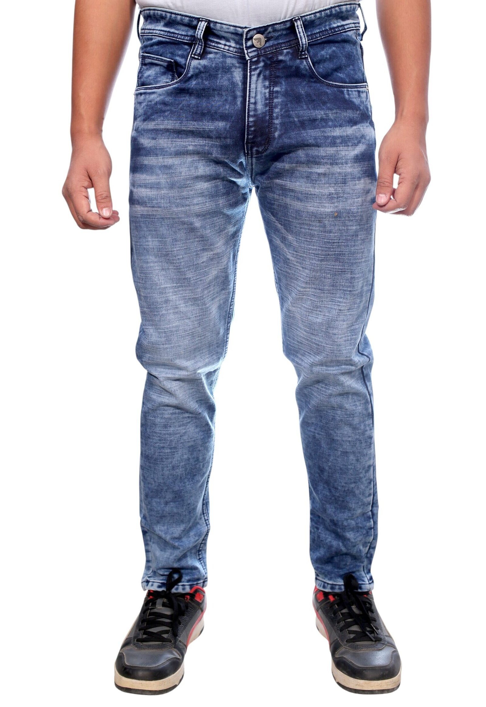 Slim Fit Urban Blue Washed Stretch Jeans